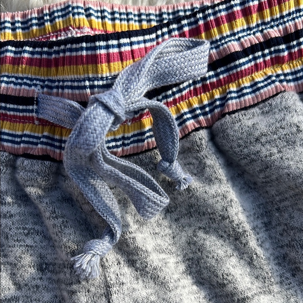 Hem & Thread Gray Jogger Pants with Striped Cuffs - Picture 5 of 5